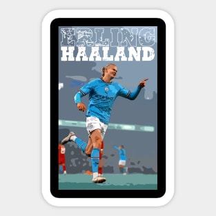 Erling Haaland Goal Celebration Sticker